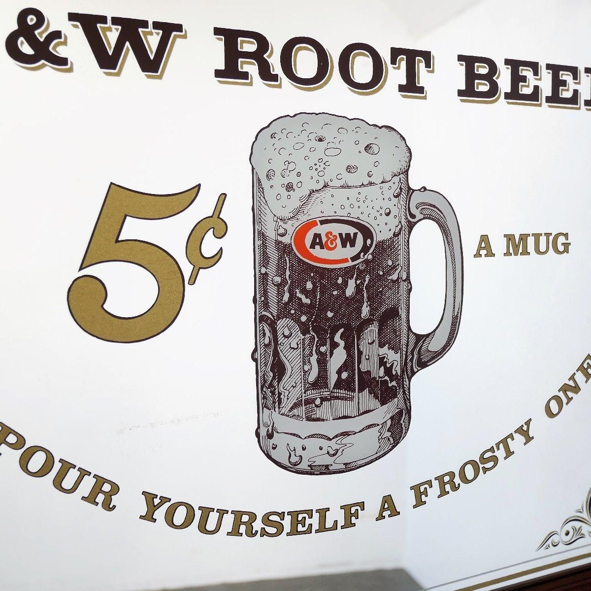 超激レア！A&W root beer 看板 アドバタイジング 超激レア！A&W root beer 看板 アドバタイジング