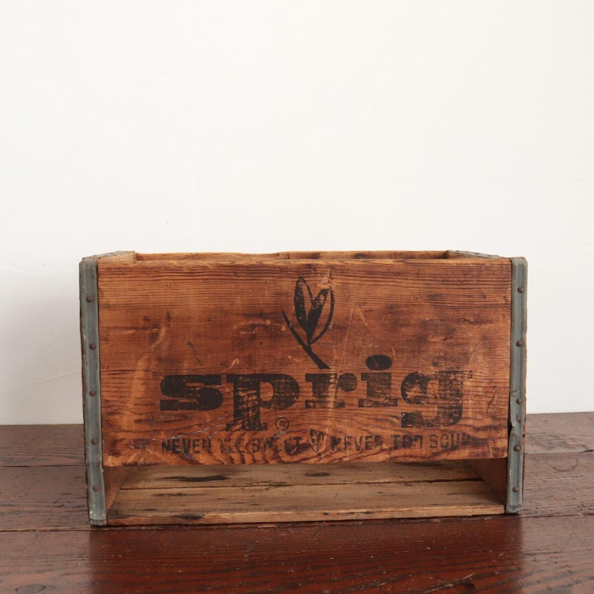 50s ヴィンテージ 木箱 アメリカ ウッドボックス ボトルクレート