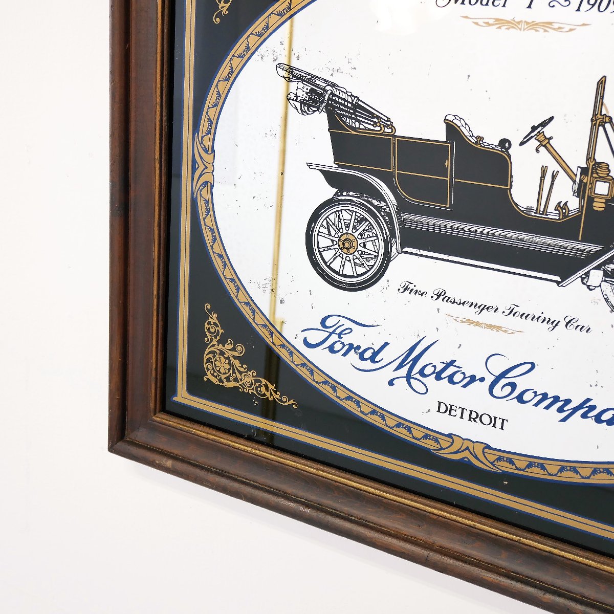 ヴィンテージ Ford クラシックカー パブミラー 1909 アメリカ 自動車