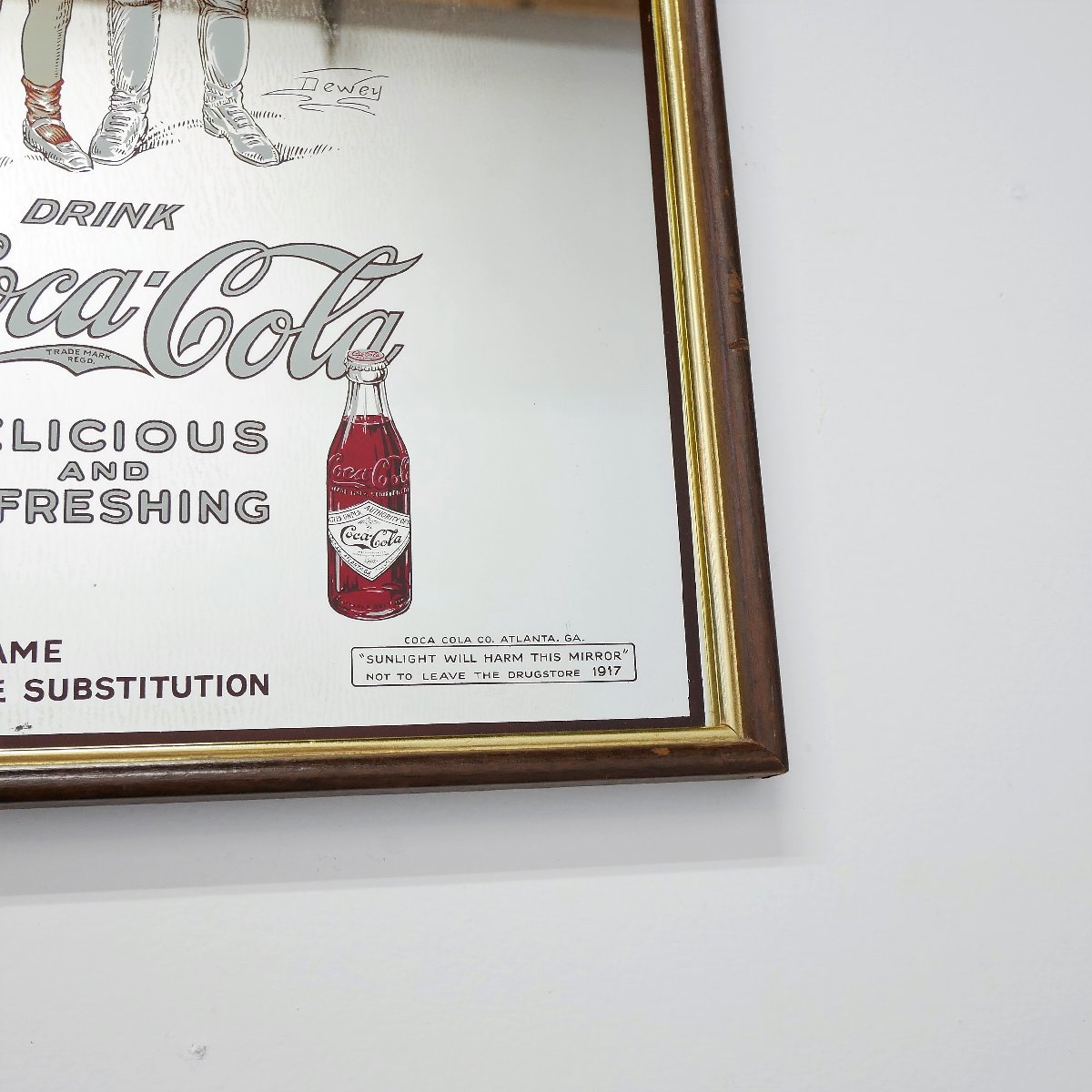 ヴィンテージ Coca Cola パブミラー アメリカ クラシック コカコーラ