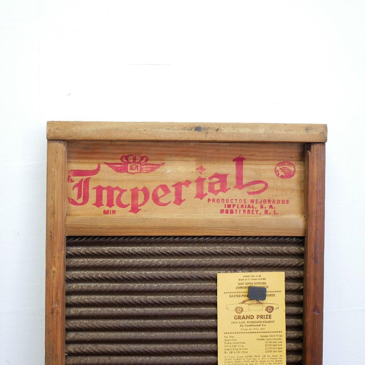 アメリカ ヴィンテージ 洗濯板【#4902】Imperial ウォッシュボード