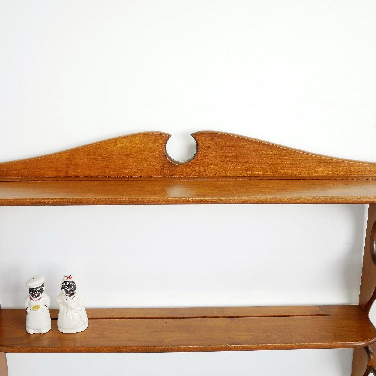 アンティーク家具　飾り棚　アメリカ製 アメリカ アンティーク 壁掛け飾り棚 ウォールラック カントリー