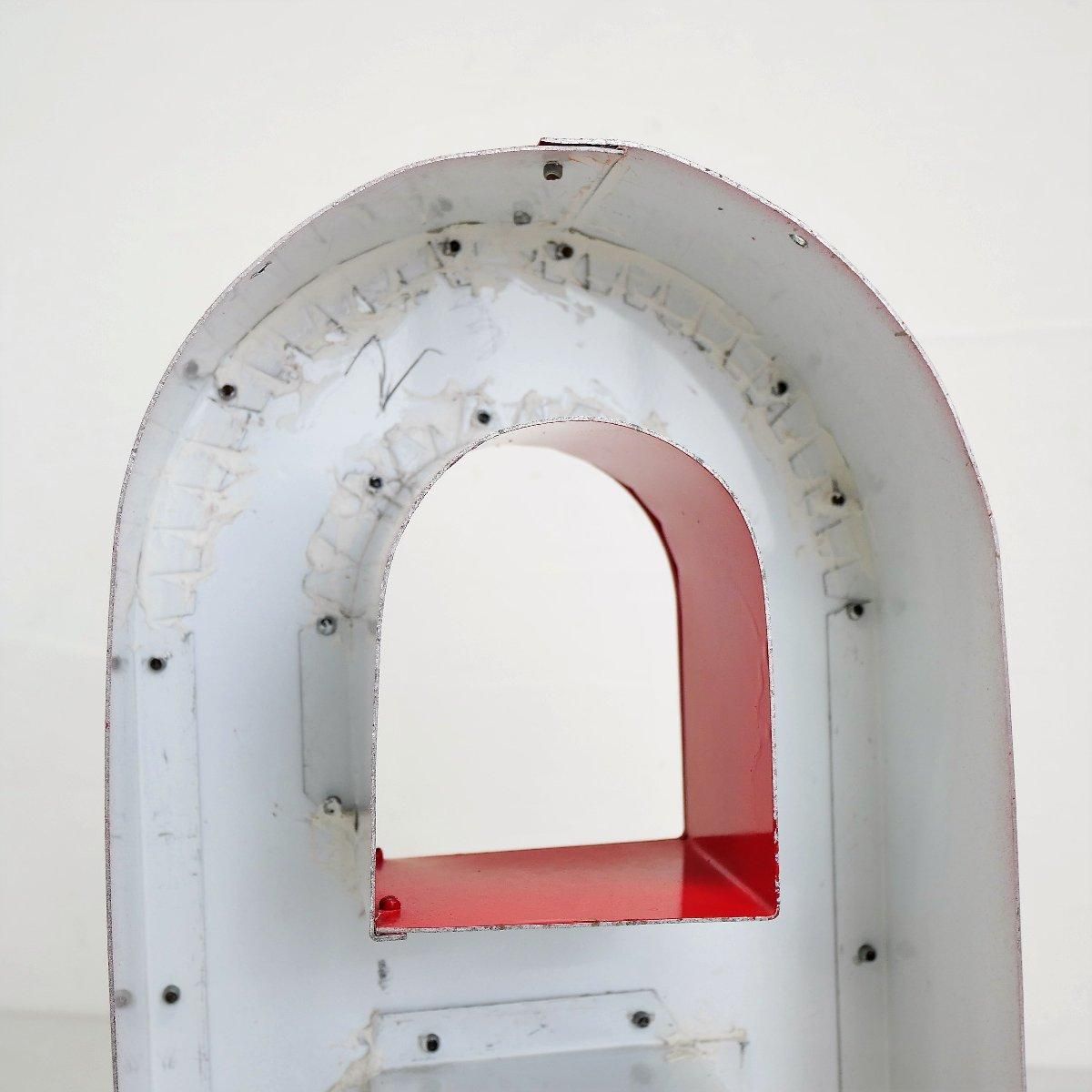 アメリカ ヴィンテージ 立体看板 アルファベット 文字【A】 赤 サイン