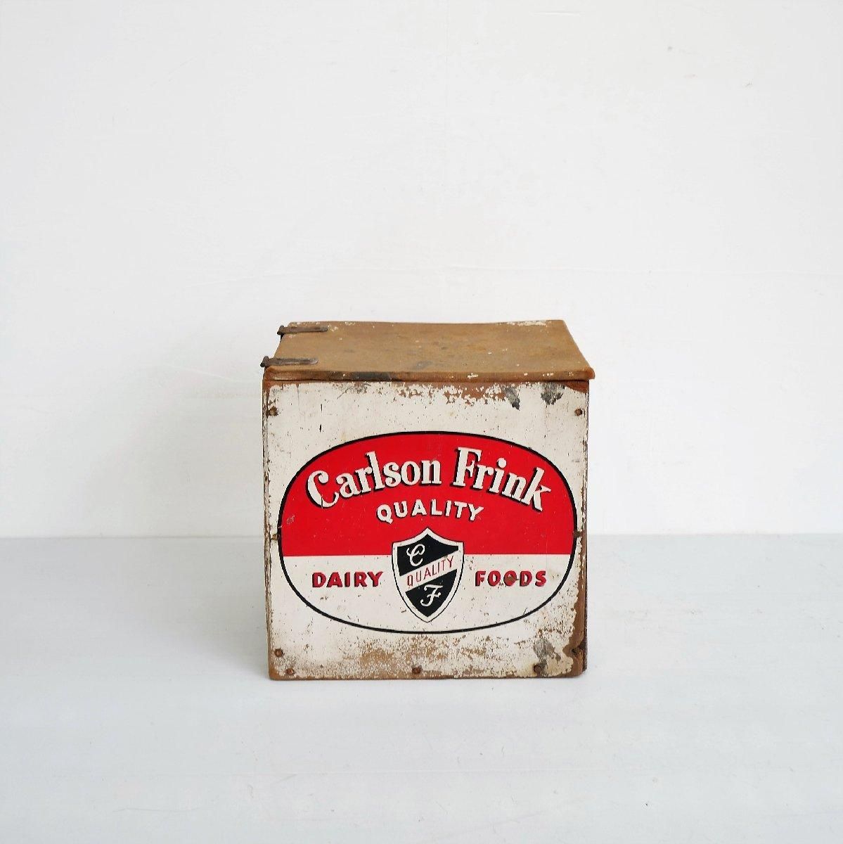 ＭＩＬＫ アメリカンビンテージ木箱 2点セット 1960's Vintage LUCERNE MilkCrate WoodBox Antique ビンテージ