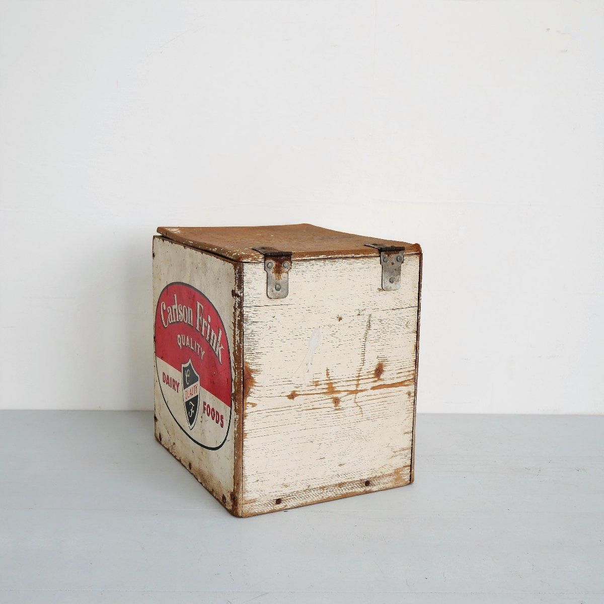 40s-50s ヴィンテージ 牛乳配達箱 アメリカ 木箱 WOOD BOX