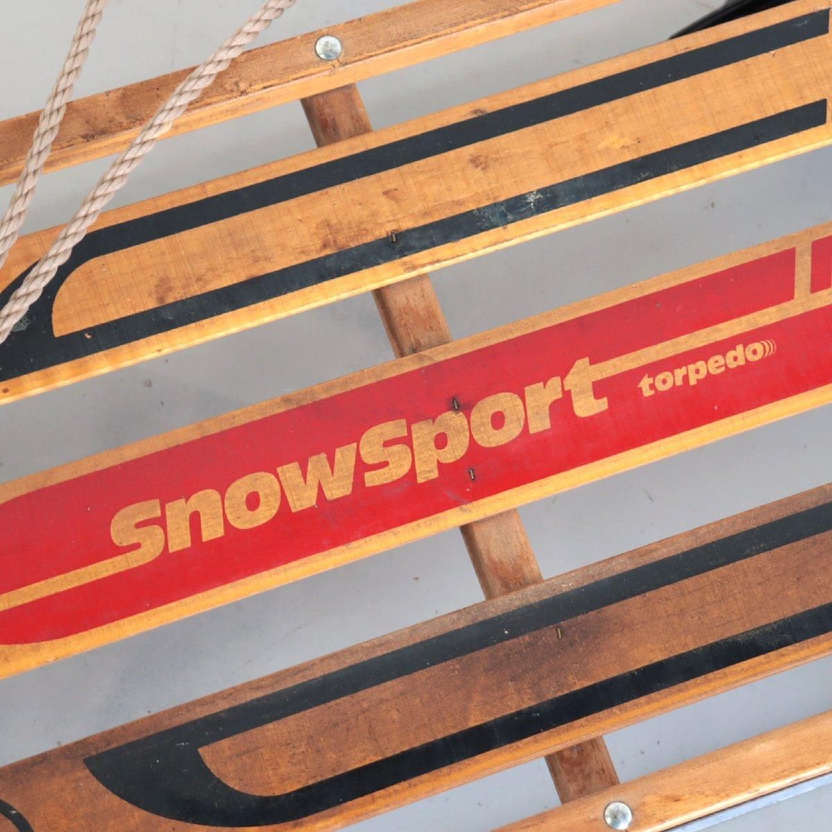 アンティーク 木製そり 子供用ソリ 雪遊び ウインタースポーツ