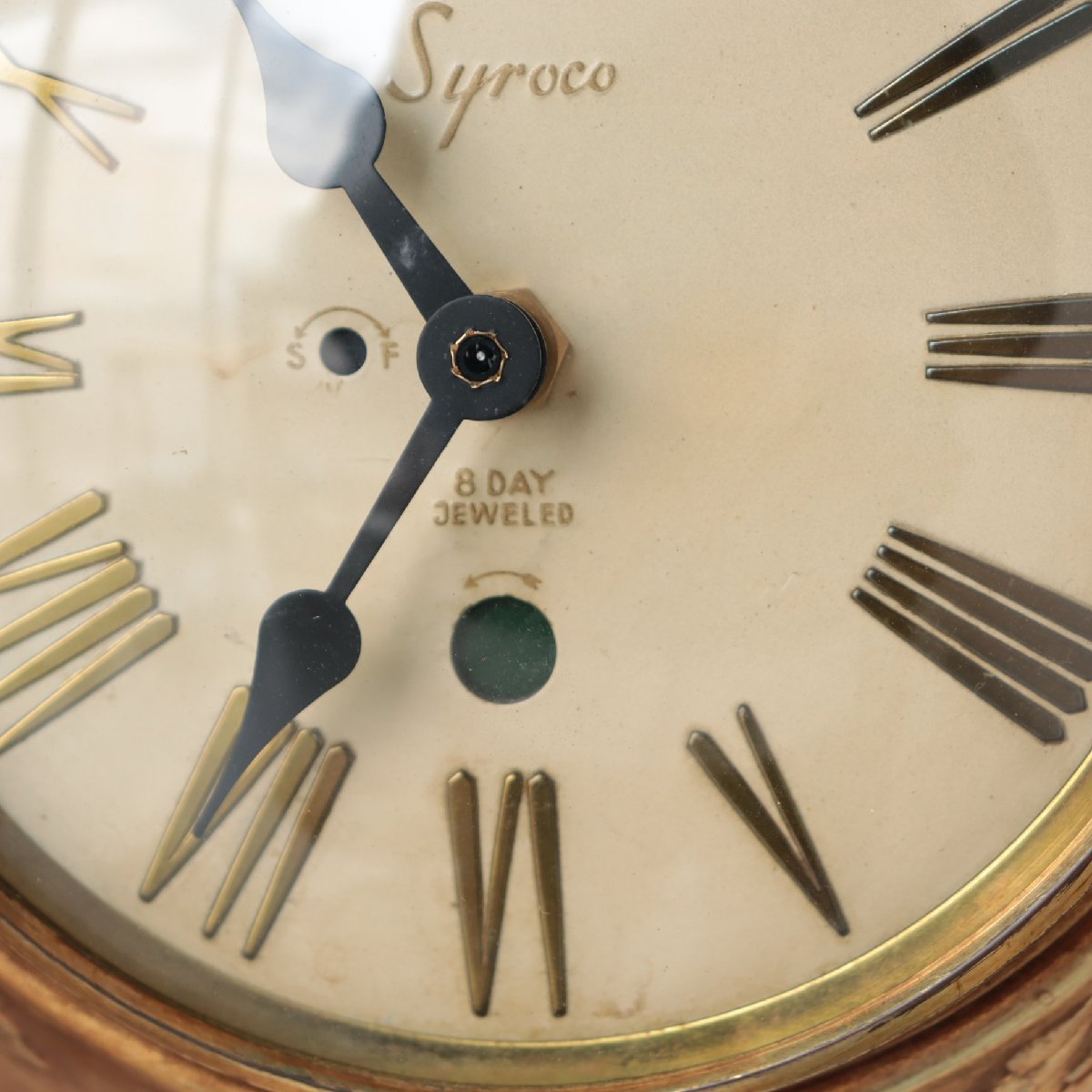 【美品】60's Syroco サンバーストクロックミッドセンチュリー壁掛け時計1960年代