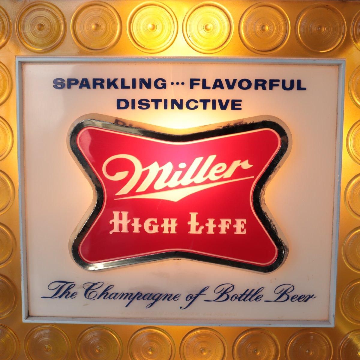 60s ヴィンテージ Miller ライトサイン アドバタイジング アメリカ