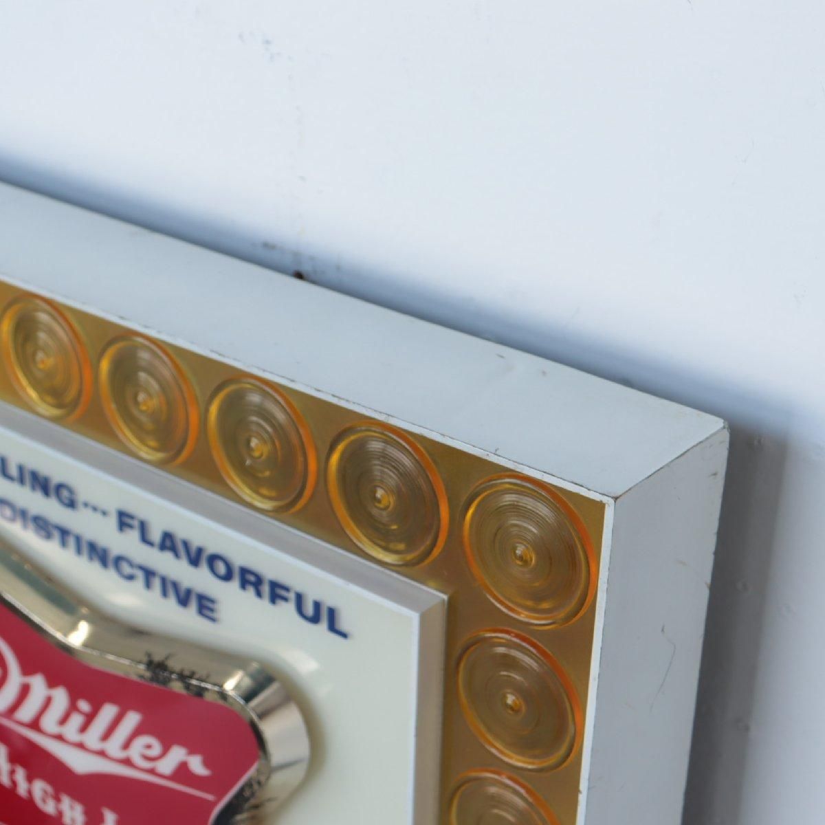 60s ヴィンテージ Miller ライトサイン アドバタイジング アメリカ
