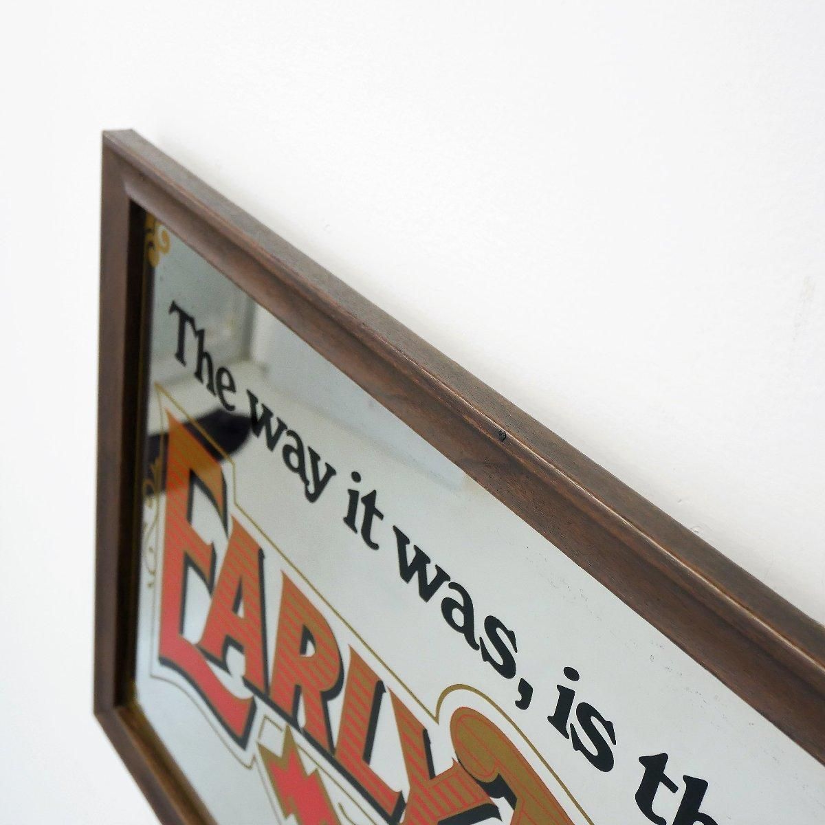 ヴィンテージ EARLY TIMES パブミラーアメリカ バーボン 額装