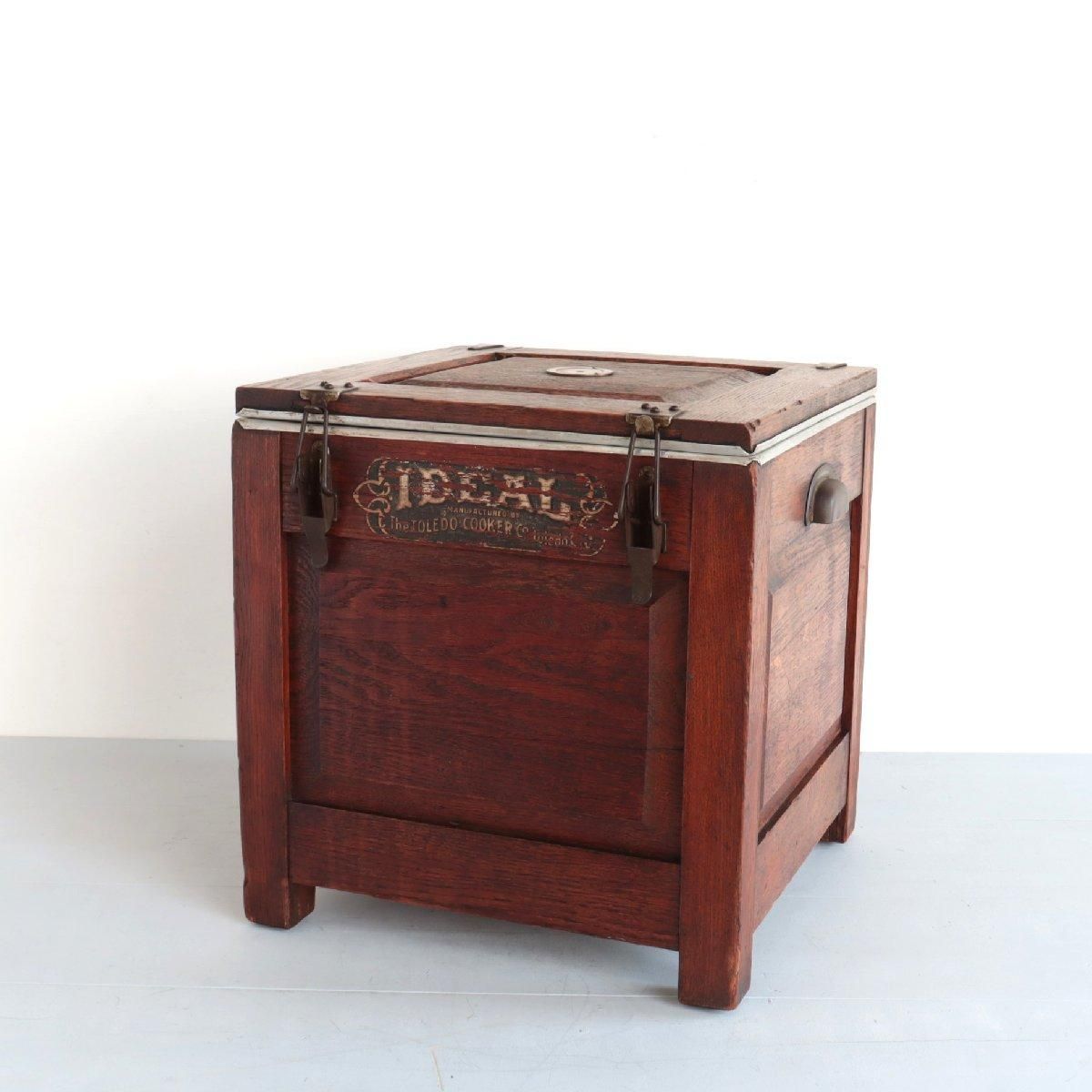 クッカー アンティーク 木箱 オーク -通販-ローズボールアンティークス