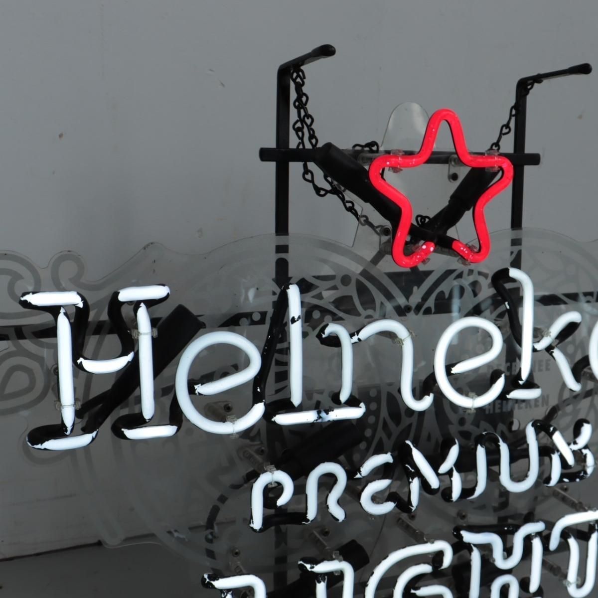 ヴィンテージ Heineken ネオンサイン アメリカ ライト ネオン管 ヴィンテージ Heineken ネオンサイン アメリカ ライト ネオン管