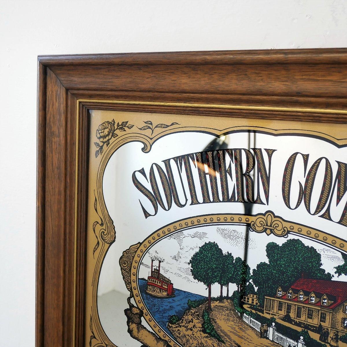 Southern Comfort ミラー広告プレート　ヴィンテージパブミラー ヴィンテージ パブミラー アメリカ リキュール サザン