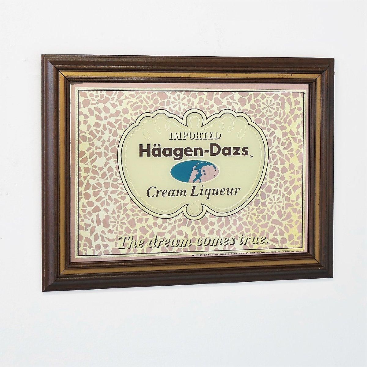 #149 Haagen-Dazs ハーゲンダッツ パブミラー ビンテージ 鏡 149 Haagen-Dazs ハーゲンダッツ パブミラー ビンテージ 鏡
