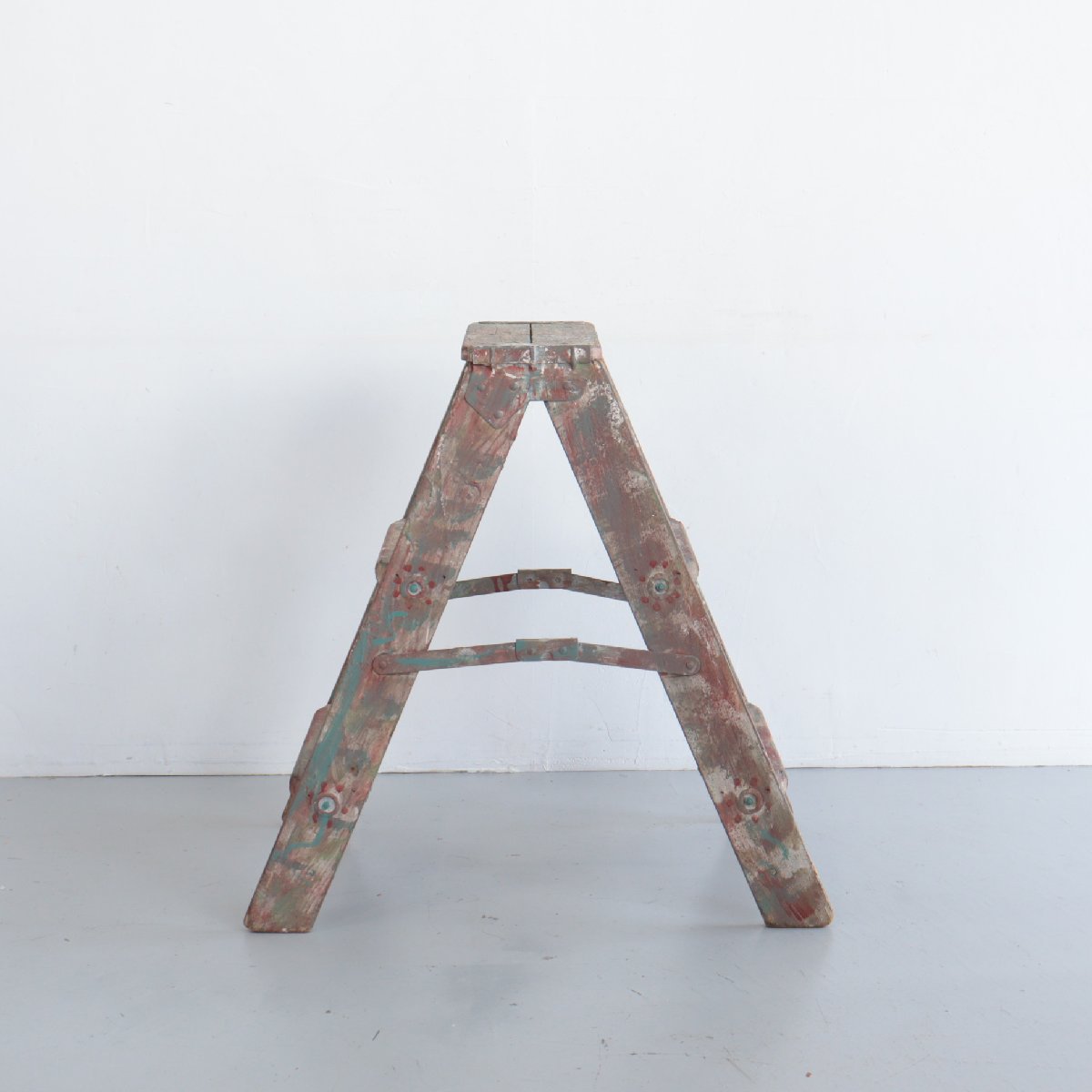 ヴィンテージ 脚立 アメリカ 木製ラダー ladder ディスプレイ 店舗什器 