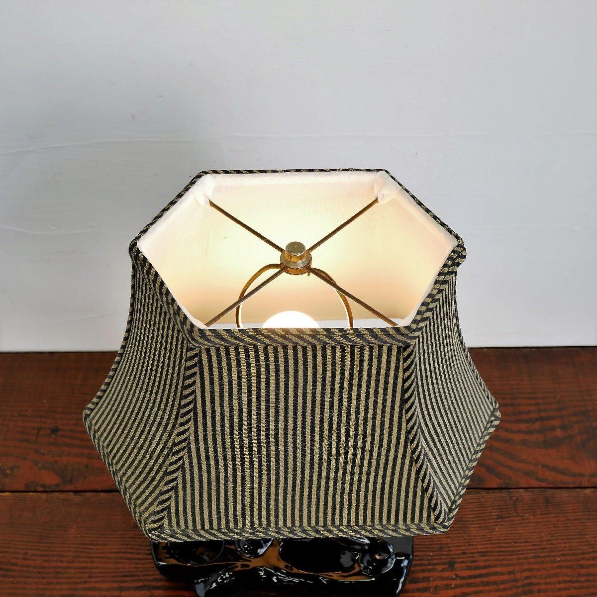 ビンテージ　パンサー　ランプ 1950's US vintage Black Panther Table Lamp / 1950年代
