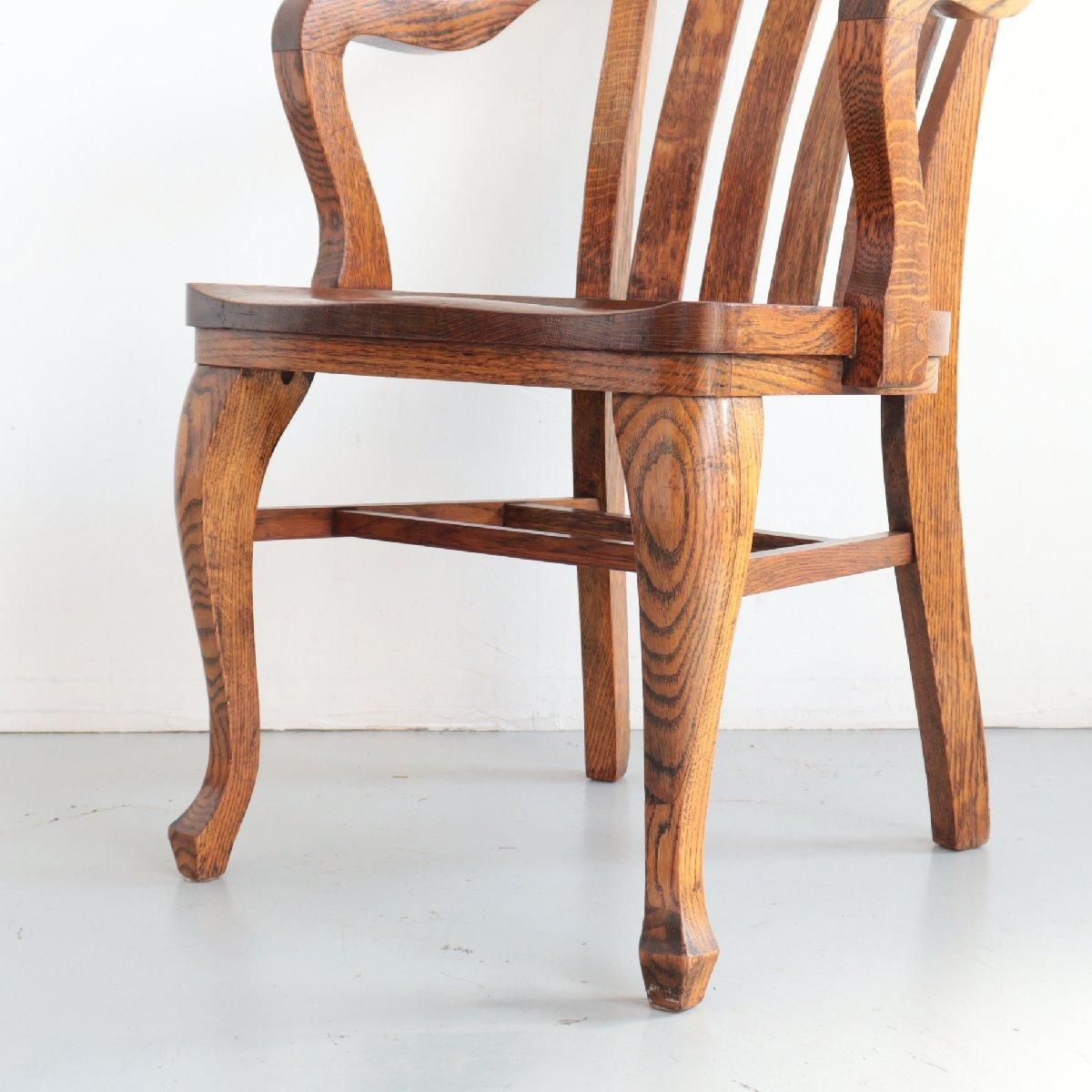 アメリカ ヴィンテージ 木製 アームチェア ダイニングチェア