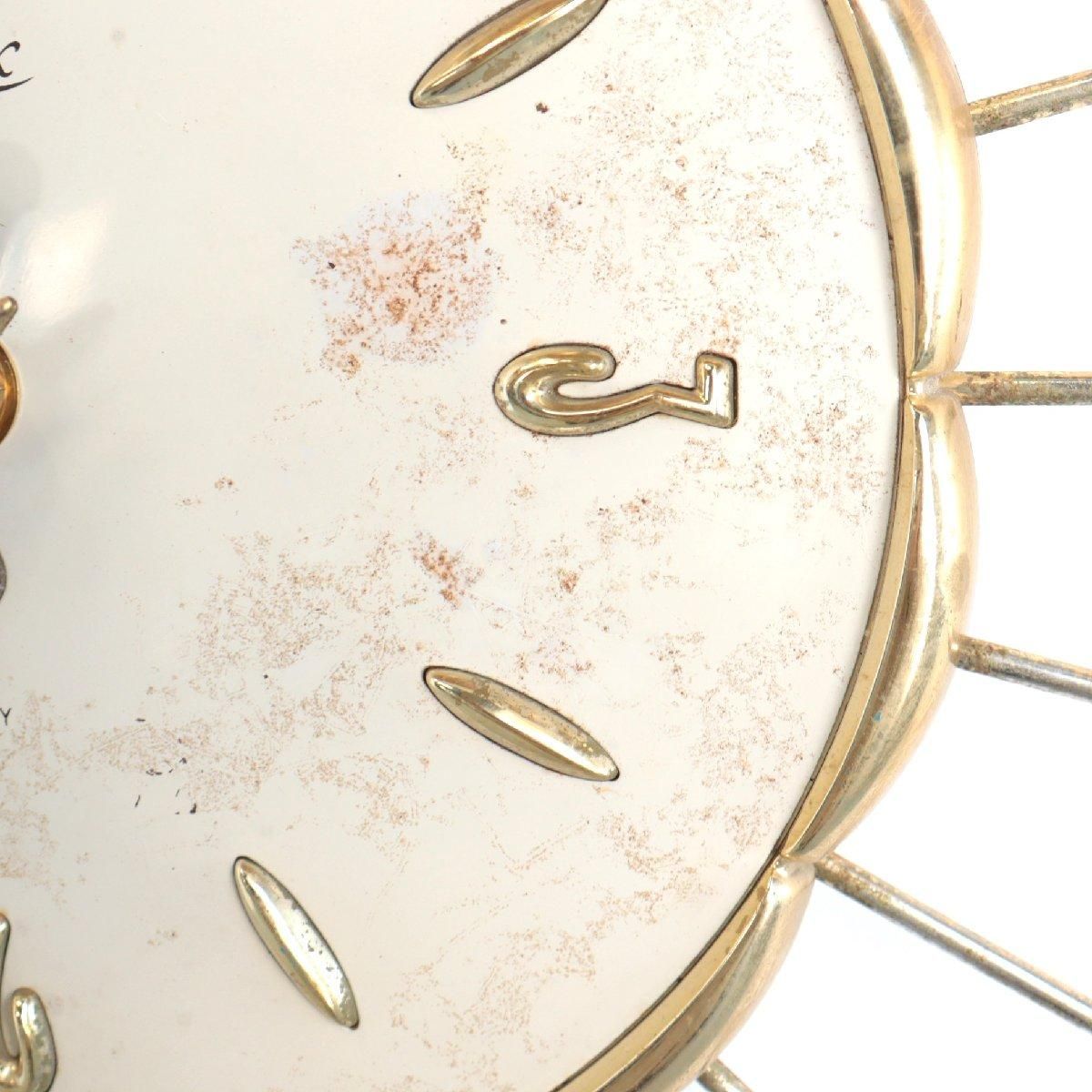 LUX社製 ミッドセンチュリー サンバーストクロック アメリカ 壁掛け