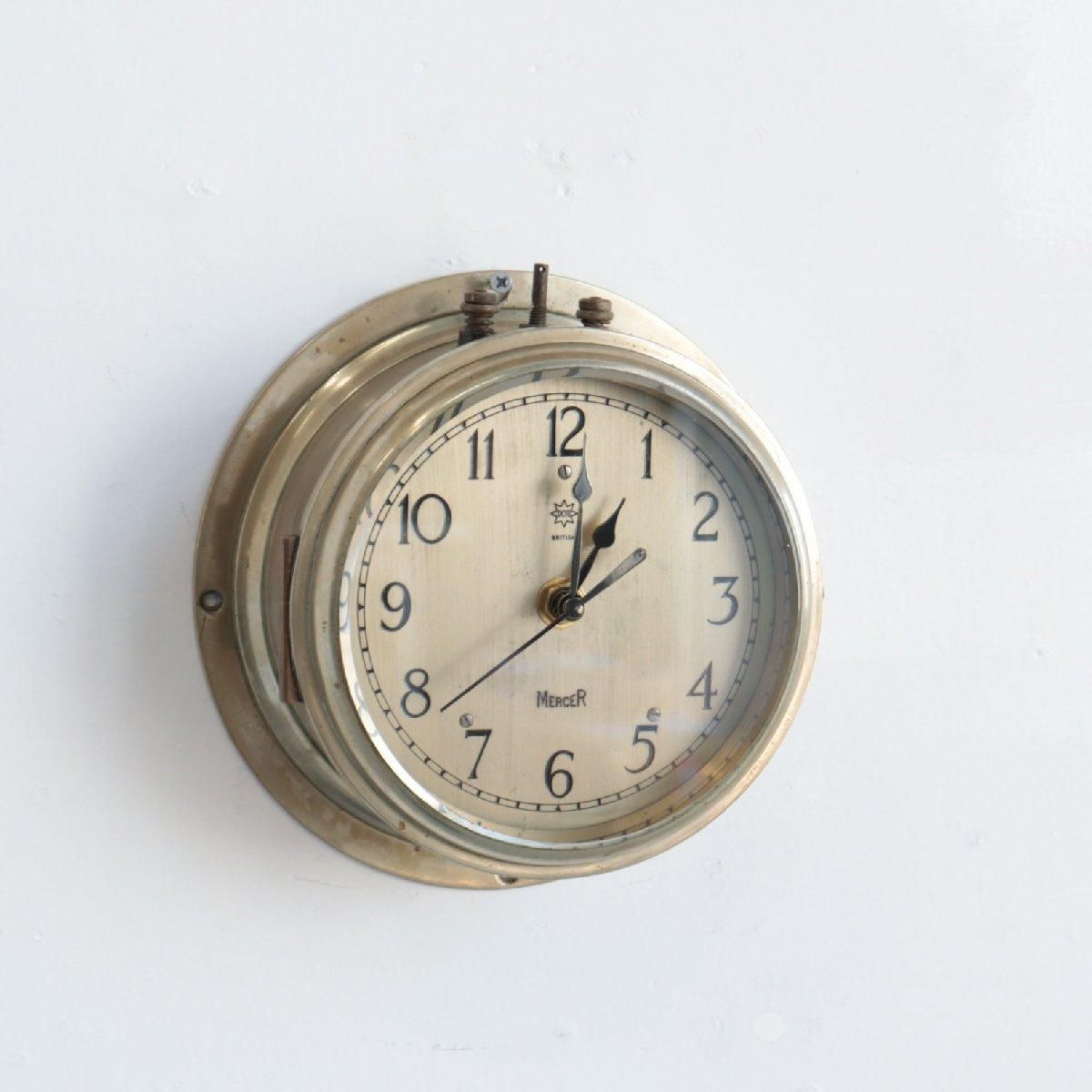 ヴィンテージ デッキクロック 船舶時計 アメリカ 時計 ディスプレイ