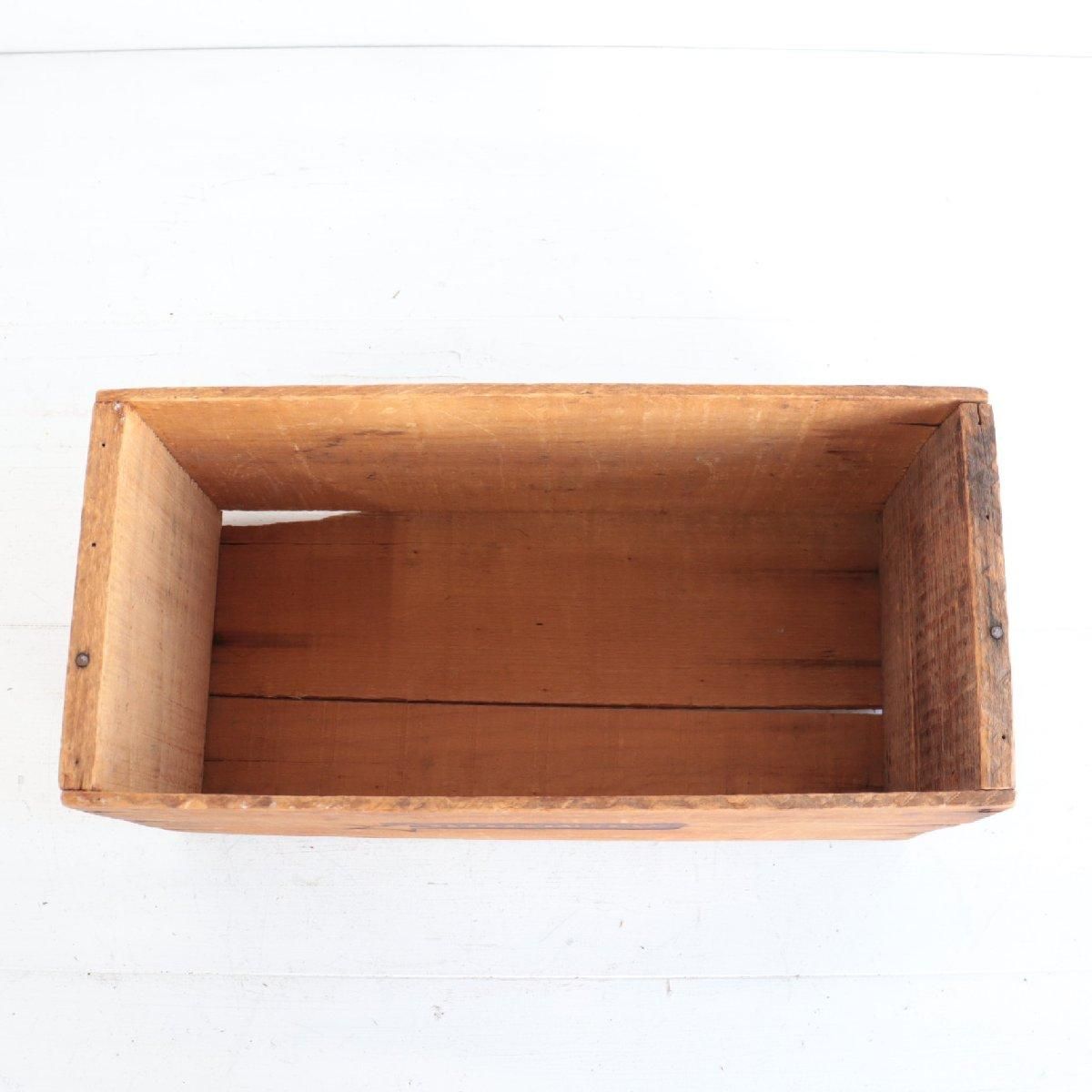 アメリカ　ヴィンテージ　50～60s 木箱　金属枠 Wooden Box アメリカ ヴィンテージ 50～60s 木箱 金属枠 Wooden Box