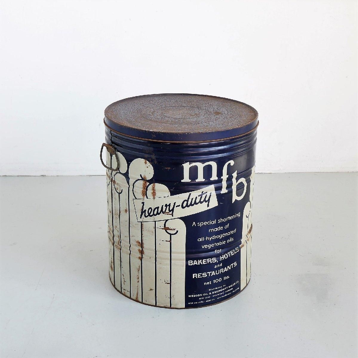 アメリカ ヴィンテージ ショートニング ビック缶 Tin can アメリカ ヴィンテージ ショートニング ビック缶 Tin can