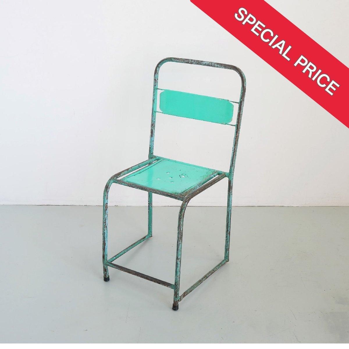 フランスアンティークメタル製ガーデンチェア/テラスイス白色庭椅子78-242-2 ガーデンファニチャー チェア ホワイト アンティーク ガーデン