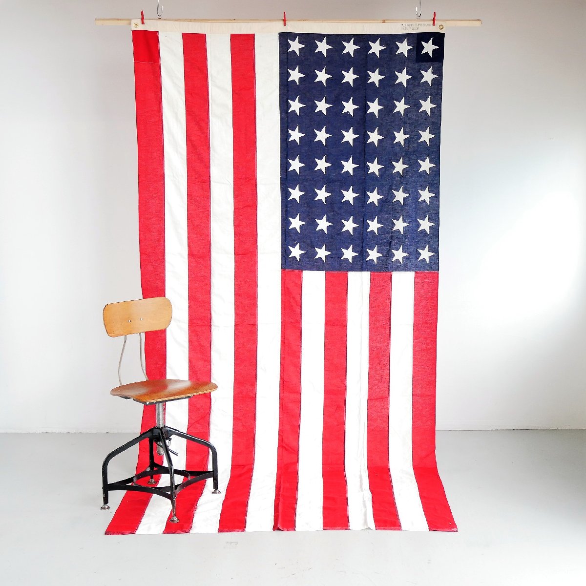 アメリカ ヴィンテージ 特大 星条旗 1912年～1959年 合衆国旗 フラッグ はた ディスプレイ小物 -通販-ローズボールアンティークス