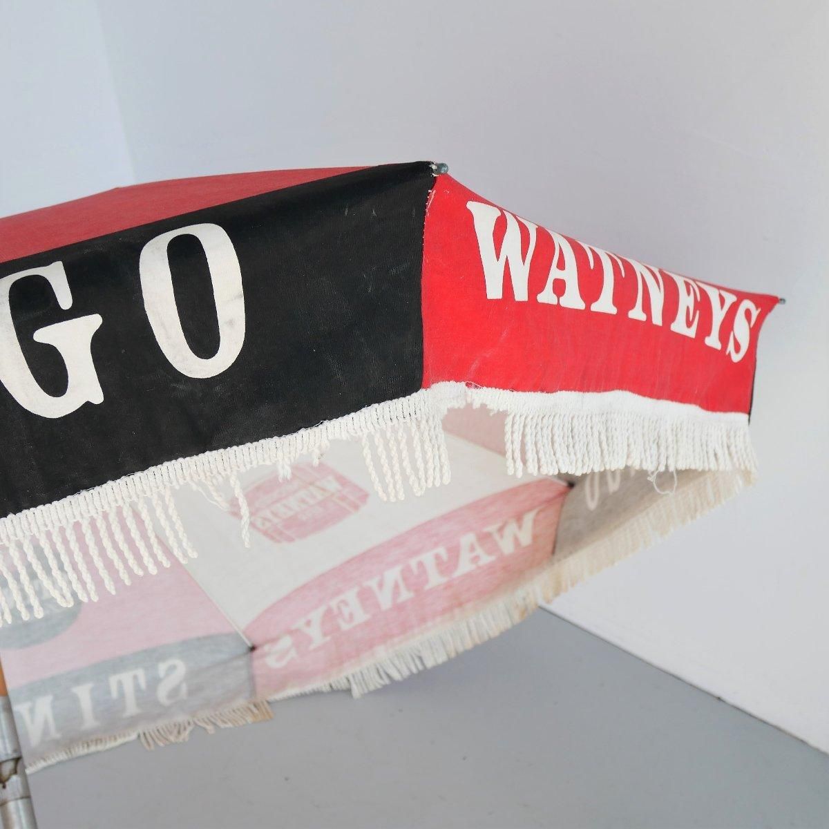 1970's ヴィンテージ アドバタイジングパラソル STINGO WATNEYS