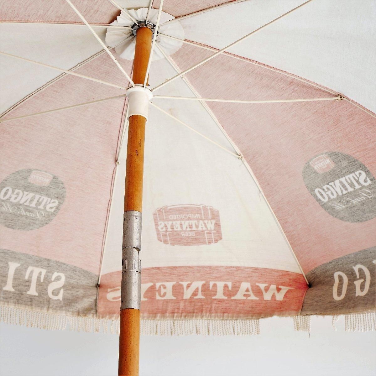 1970's ヴィンテージ アドバタイジングパラソル STINGO WATNEYS