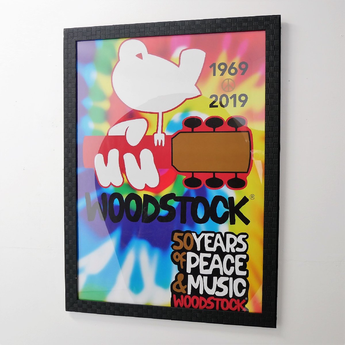 WOODSTOCK 50周年記念 ポスター額装 アメリカ 1969年 ウッドストック