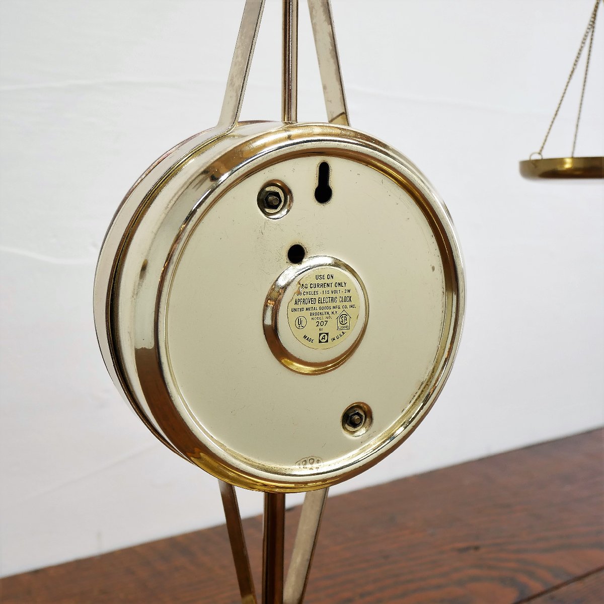 アメリカ ヴィンテージ United 正義の天秤 時計 MODEL NO.207 置時計 イーグル -通販-ローズボールアンティークス
