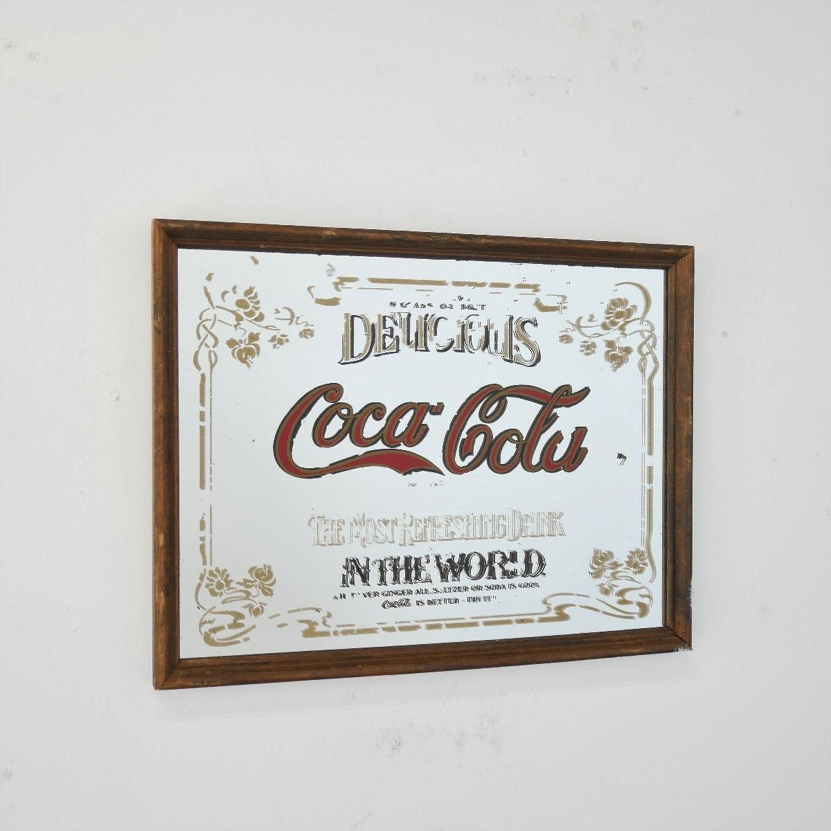 希少 CocaCola コカコーラ スペイン語 ヴィンテージ パブミラー 鏡 コカコーラ ヴィンテージ 壁掛けパブミラー 看板 希少｜Yahoo