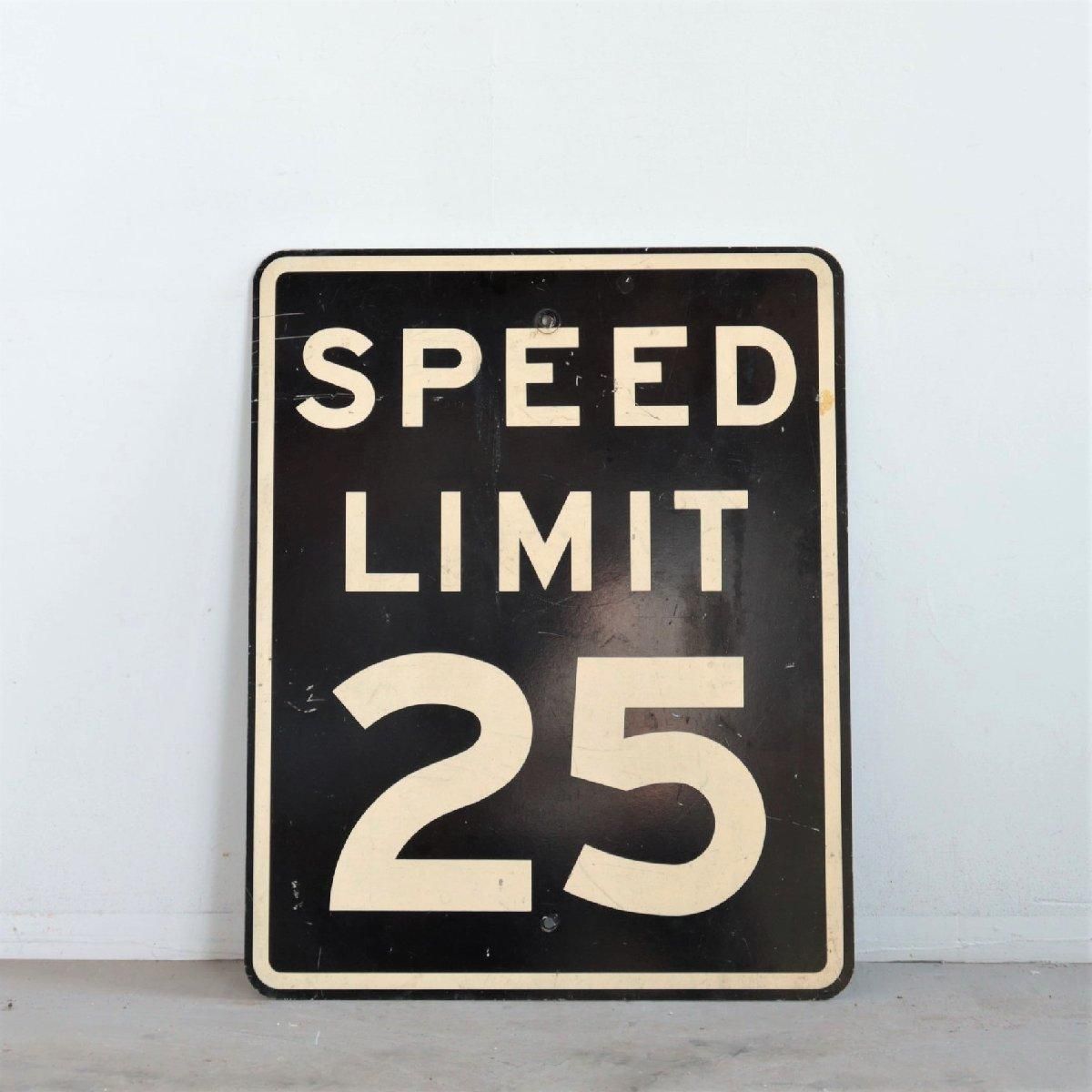 本物ヴィンテージ アメリカンロードサイン】SPEED LIMIT 30 看板