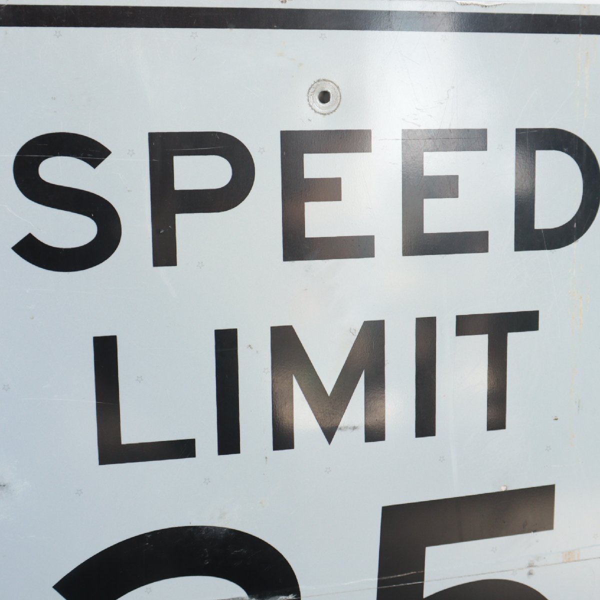 ヴィンテージ アルミ製 看板 ロードサイン 速度制限 道路標識 アメリカ