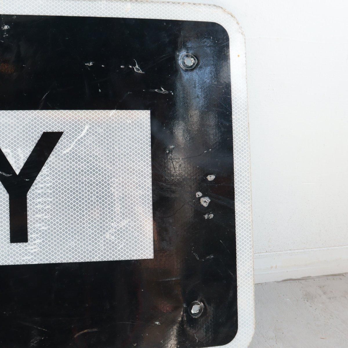 ヴィンテージ アルミ製 看板 ロードサイン 道路標識 アメリカ