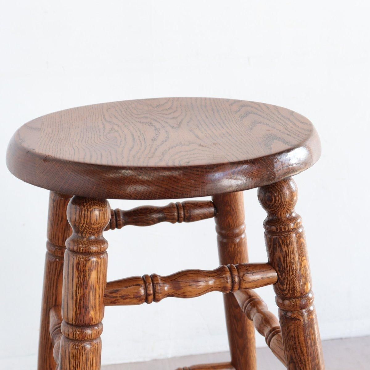 アメリカ ヴィンテージ 木製スツール カウンターチェア