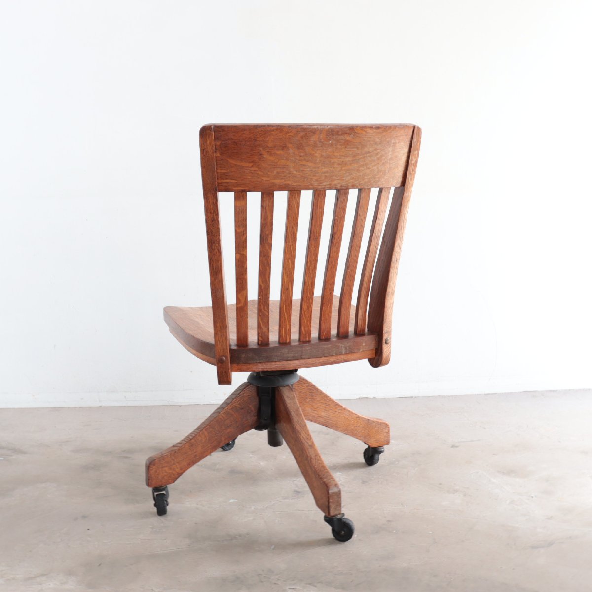 50s アメリカ ヴィンテージ デスクチェア アンティーク 木製 椅子