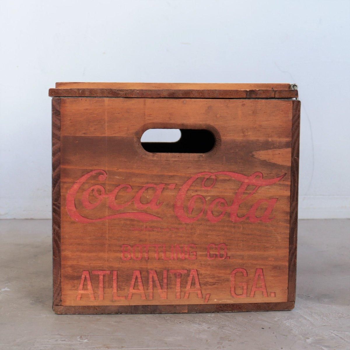 Coca-Cola ヴィンテージ 蓋つき木箱 コカ・コーラ ウッド Coca-Cola ヴィンテージ 蓋つき木箱 コカ・コーラ ウッド