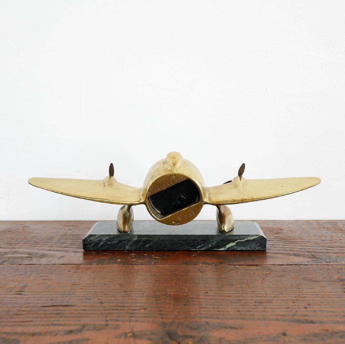 1980's 飛行機 置き時計 サルサパリラ -通販-ローズボール 1980's 飛行機 置き時計 サルサパリラ -通販-ローズボール