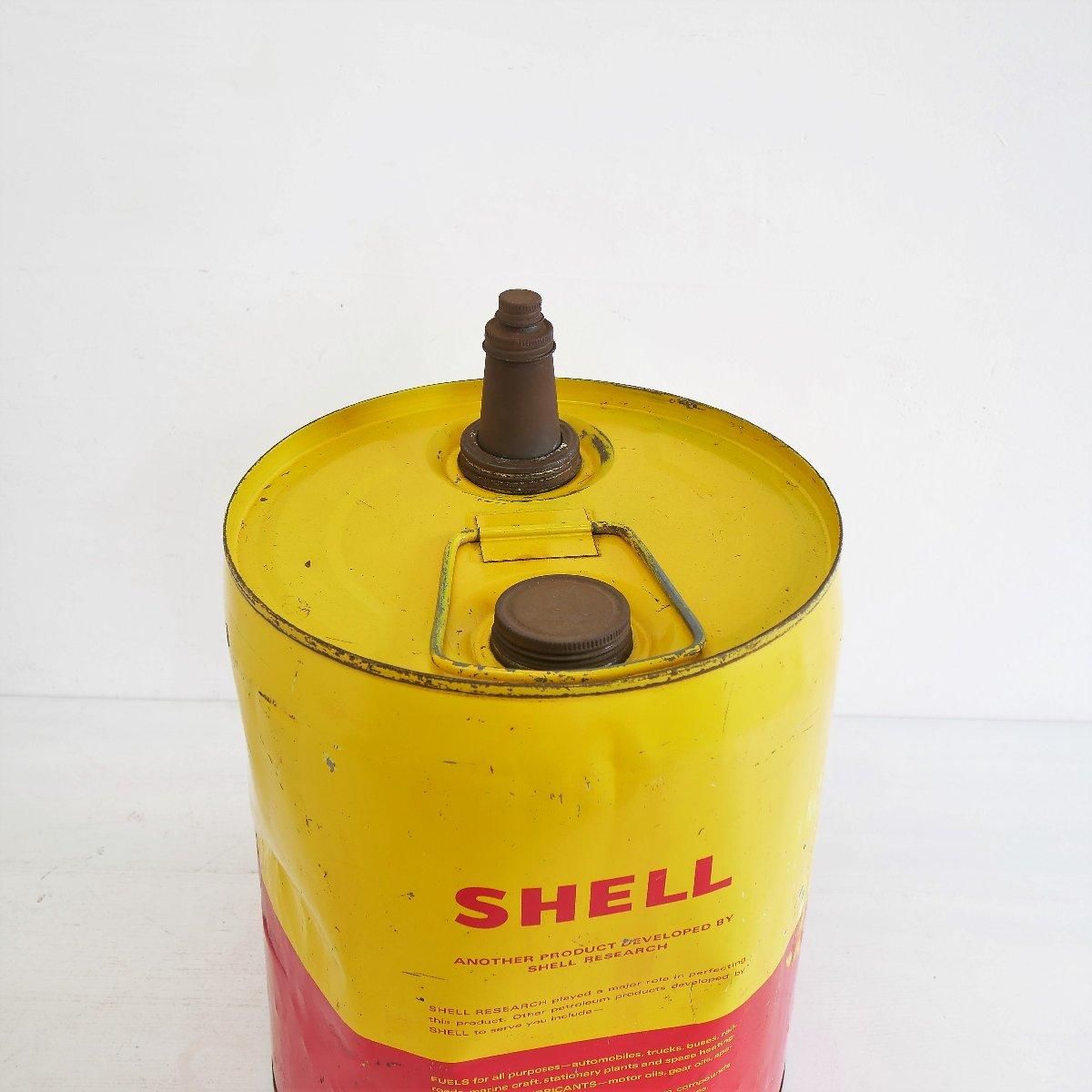 1973年 アメリカ ヴィンテージ SHELL モーターオイル缶 / シェル 携行