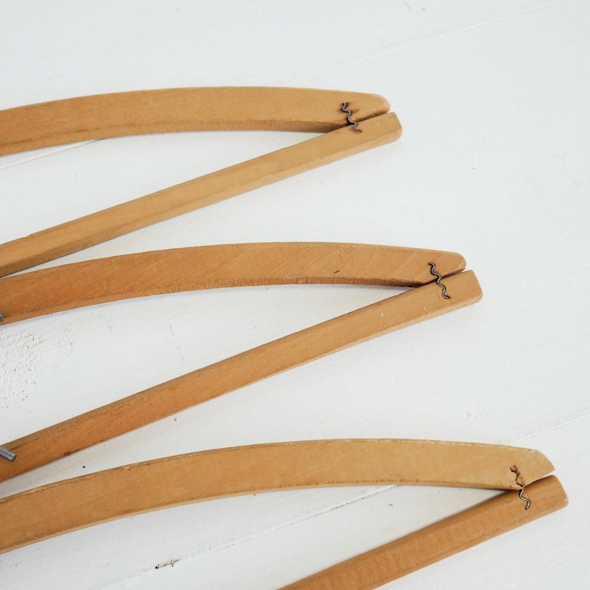 アンティーク ビンテージ クリーニング ハンガー 5本セット 木製 アメリカ 3354 アメリカ アンティーク 木製ハンガー 5本セット