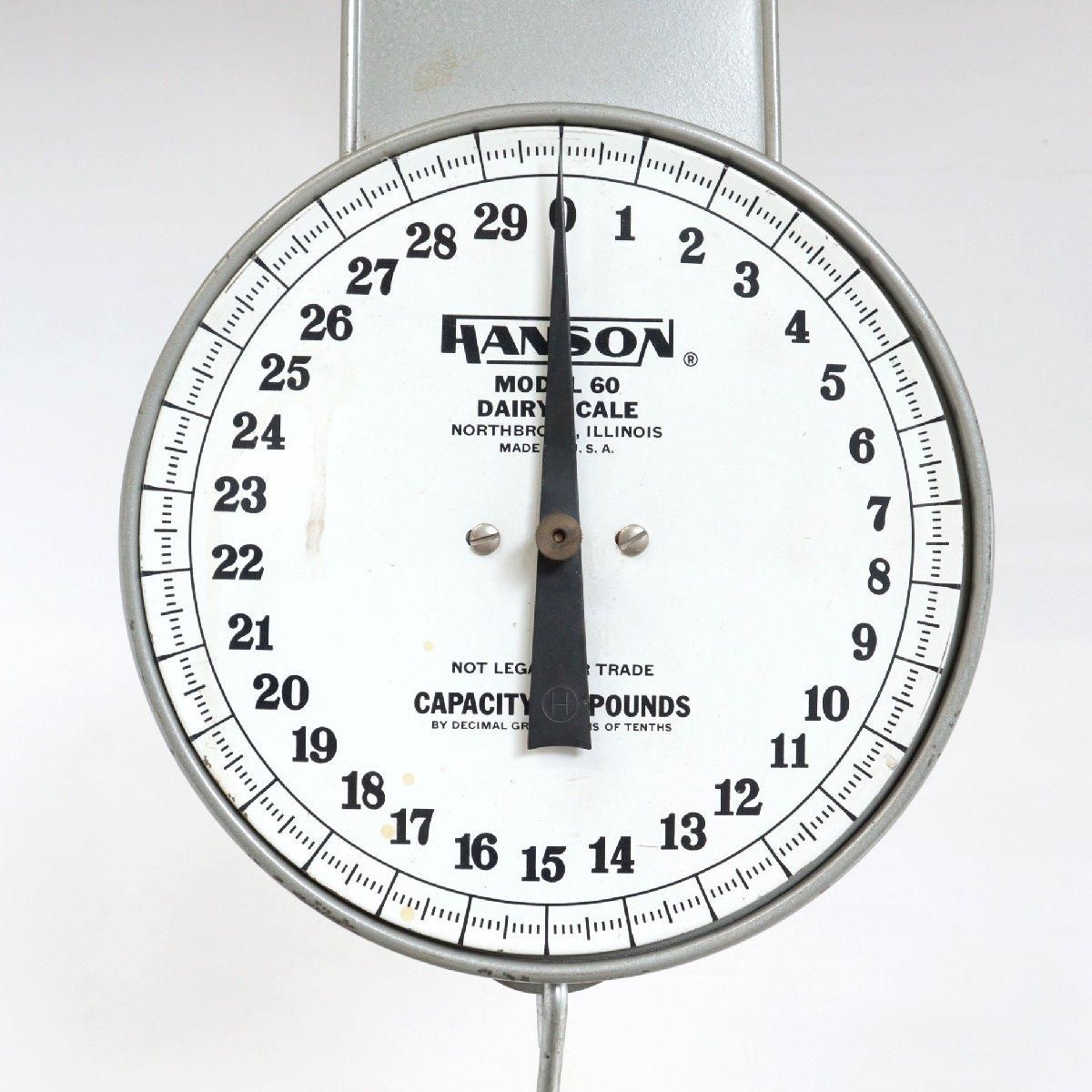 ハンギングスケール HANSON ヴィンテージ 吊り下げ 60ポンド計量