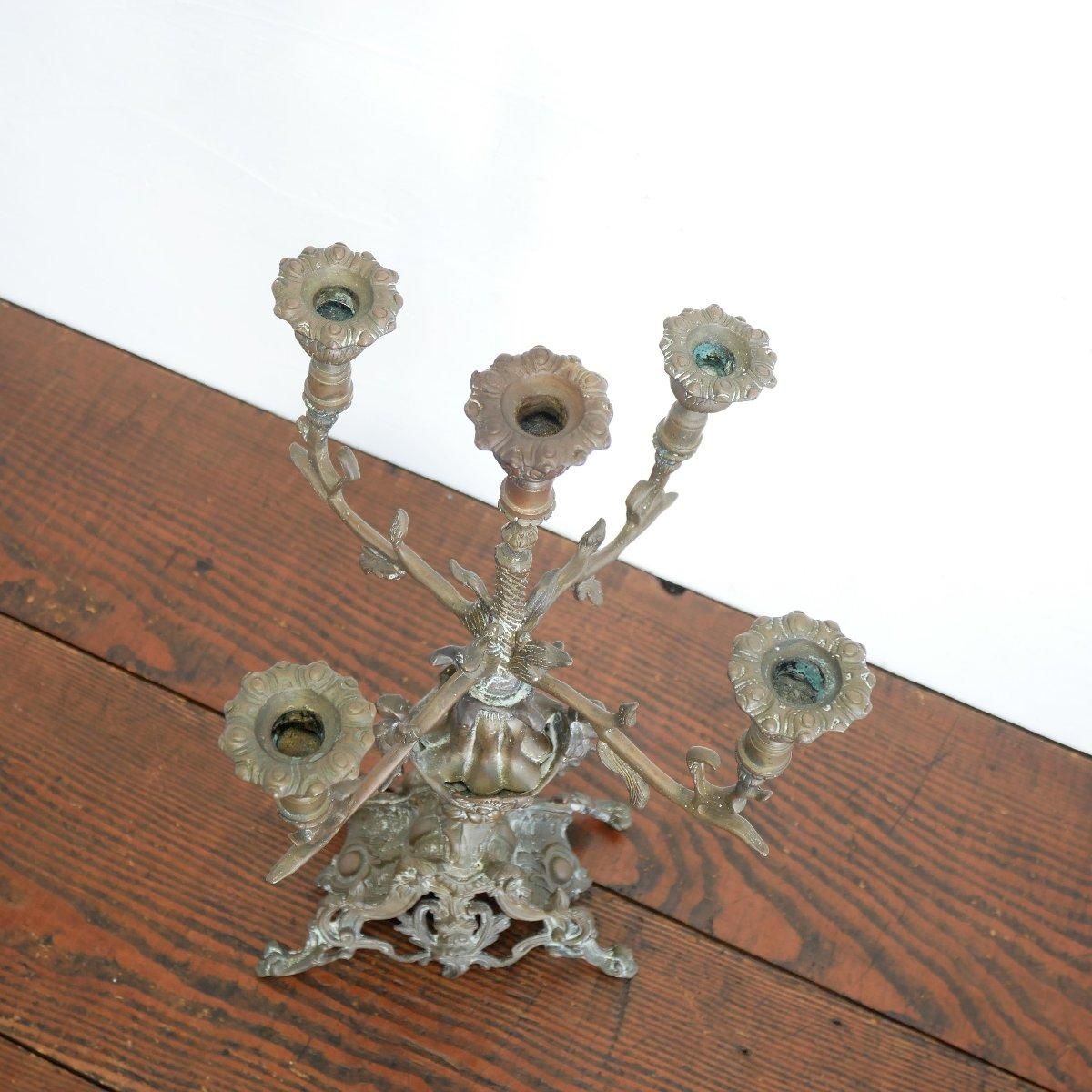 キャンドルホルダー アンティーク 真鍮製 -通販-ローズボール