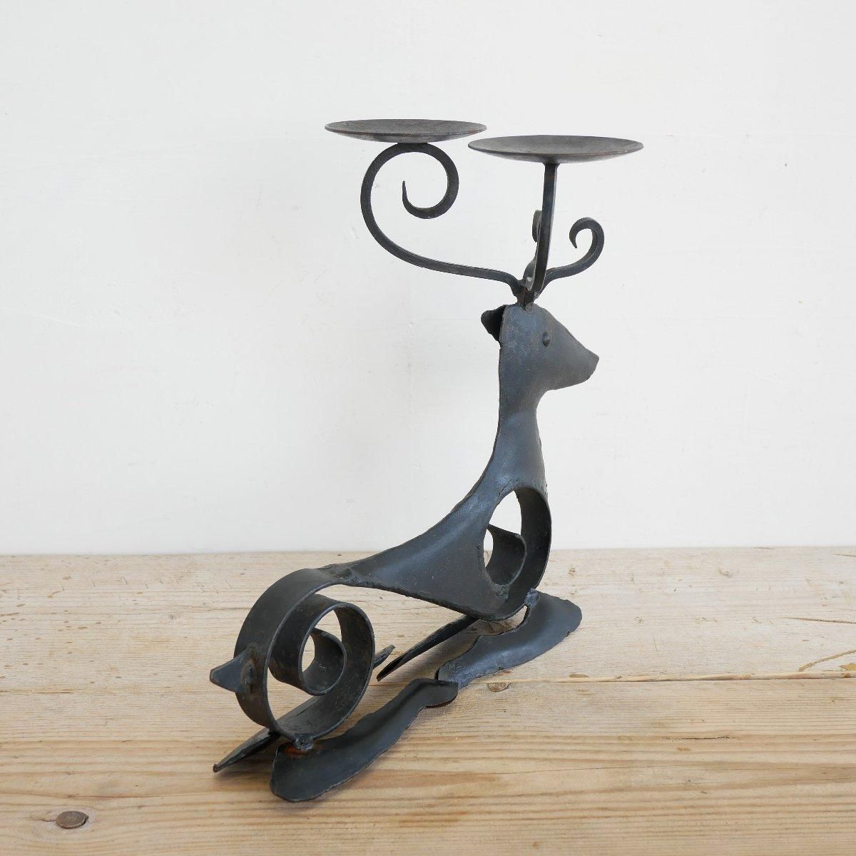 キャンドルホルダー アンティーク ヴィンテージ スタンド 燈台