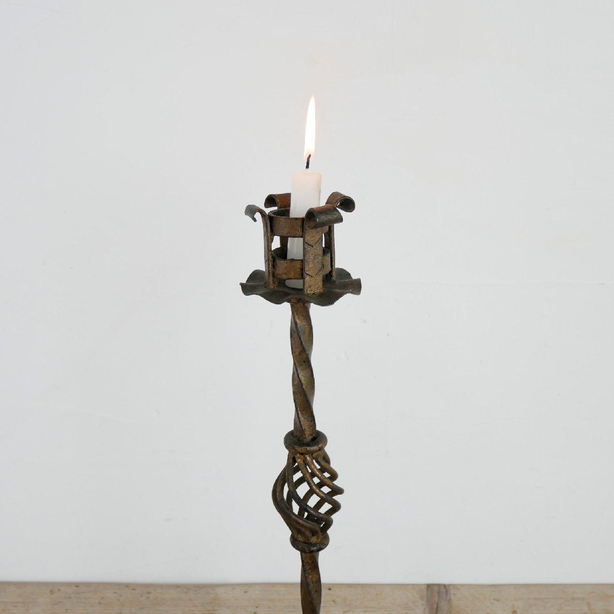 キャンドルホルダー　アンティーク品 キャンドルホルダー アンティーク 鉄製 -通販-ローズボール