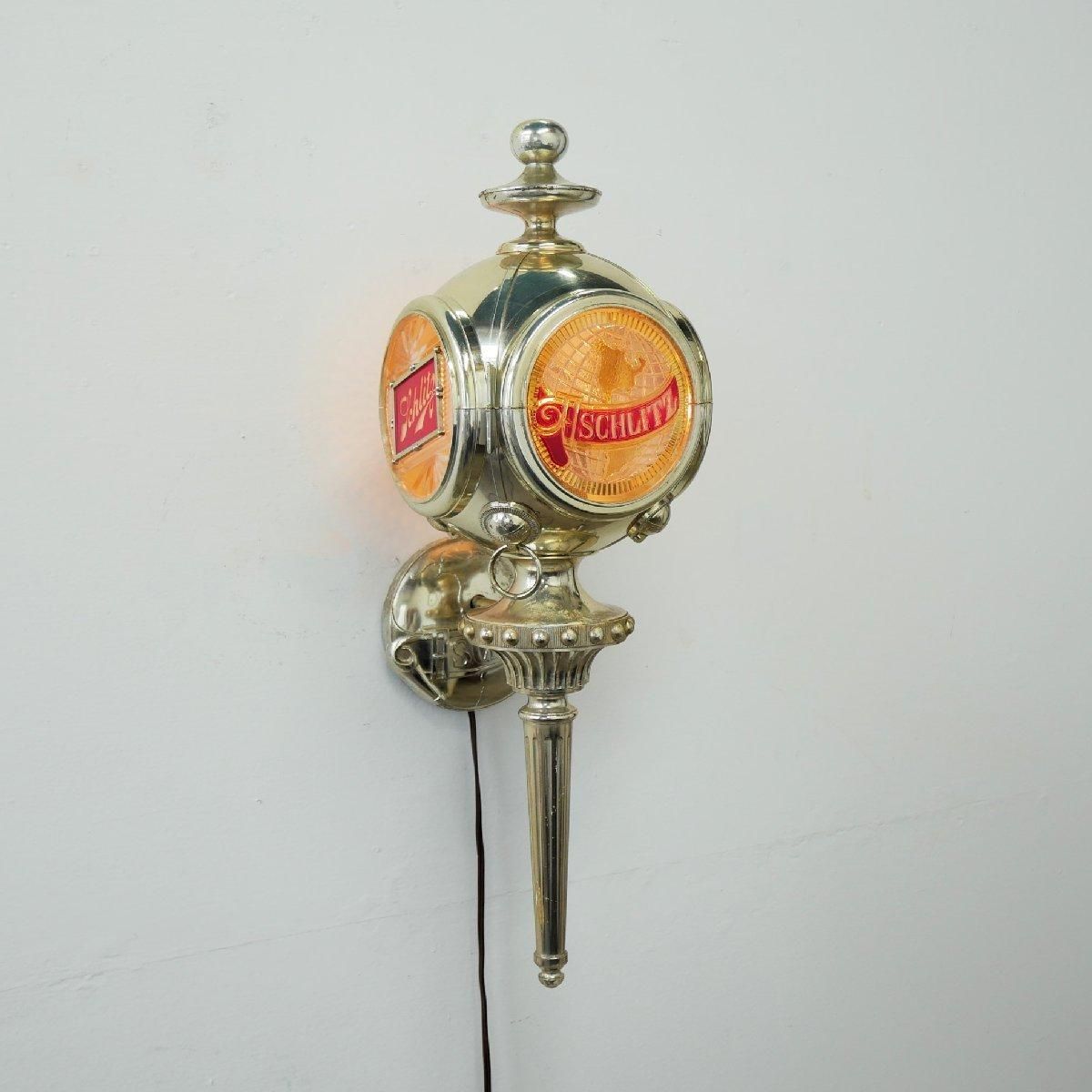 SCHLITZ シュリッツ ライトサイン 時計 ビール ビンテージ 照明 バー