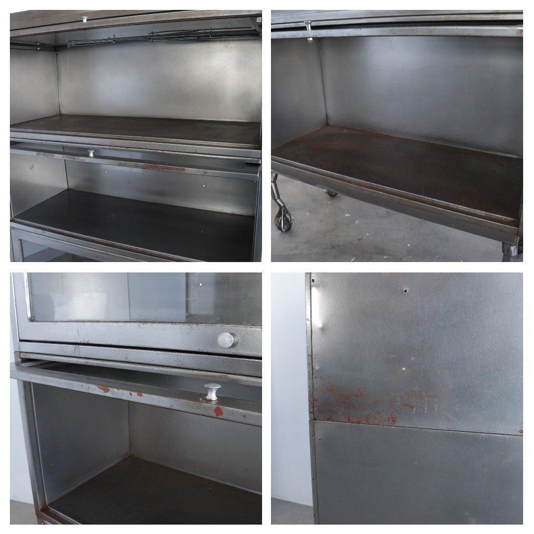 スチールブックシェルフ ブックケース キャビネット インダストリアル