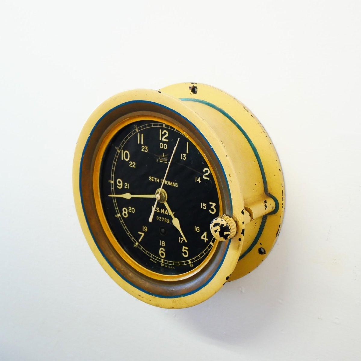 SETH THOMAS セス・トーマス US Navy デッキ うるさく クロック SETH THOMAS セス・トーマス US Navy デッキ うるさく クロック