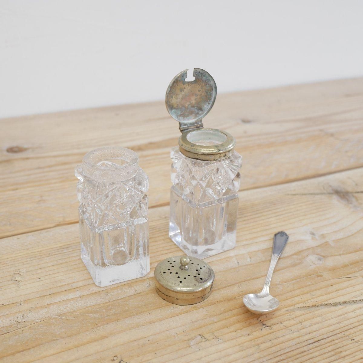 アンティーク　スパイスボトル アンティーク クルエットセット スパイス瓶 -通販-ローズボール