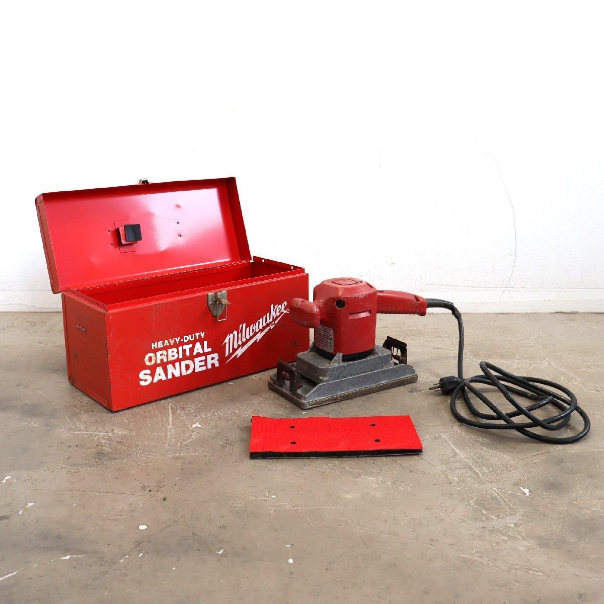 Milwaukee ヴィンテージ工具箱 ツールボックス Milwaukee heavyduty electric tool メタル